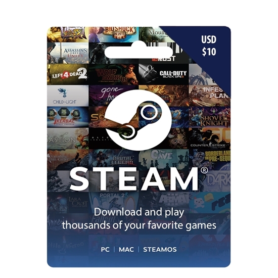Steam $10 Wallet Code or Gift Card
