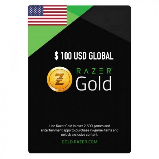 Buy Razor Gold Global USD 100$ Gift Card - OfficialReseller.com Pay in Indian Rupees